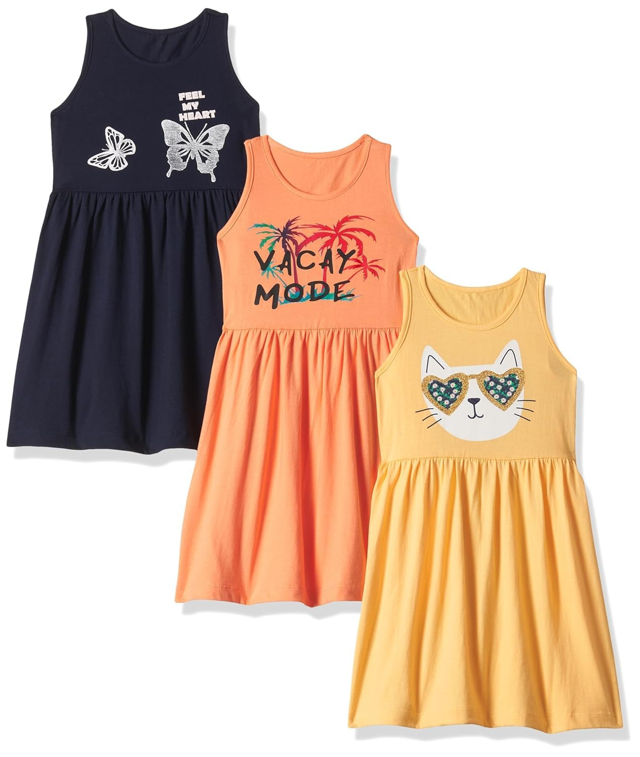 SPO159-T2F Girl Casual Knee-Length Dress
