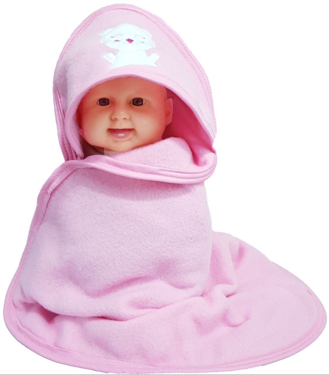 BRANDONN Baby Blankets Newborn Combo Pack of Hooded Wrapper for Baby Boys and Baby Girls Pack of 3 pcs.