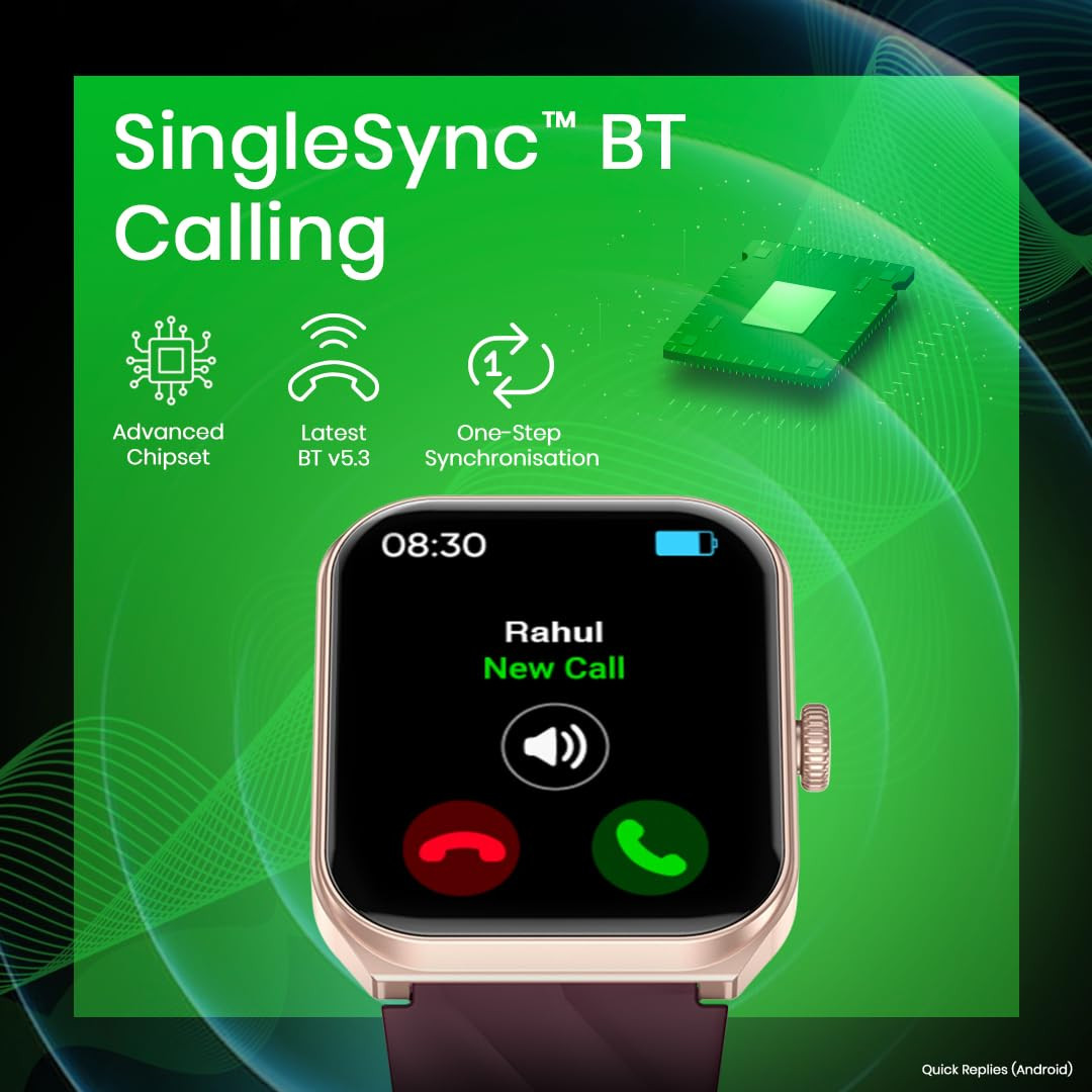 Fastrack New Limitless X2 Smartwatch|1.91" UltraVU with Rotating Crown|60 Hz Refresh Rate|Advanced Chipset|SingleSync BT Calling|NitroFast Charge|100+ Sports Mode & Faces|Upto 5 Day Battery|IP68,Teal