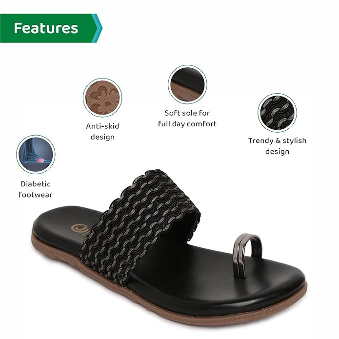 ORTHO JOY Fancy doctor slippers | Soft chappal for women | Casual flat sandals