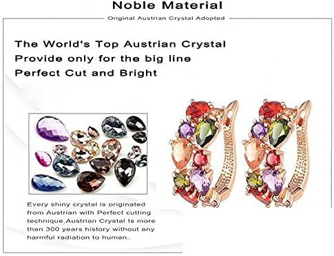 YouBella Jewellery Earrings for Women Combo Set of Two Multi-Color Crystal earings ear rings for Girls and Women