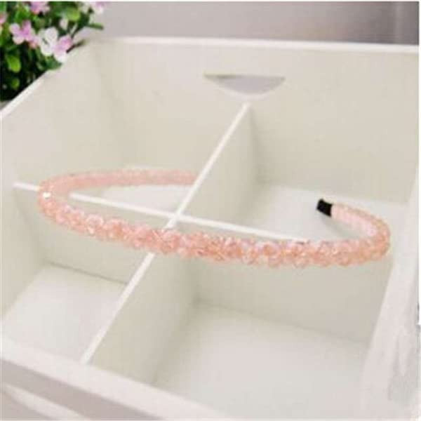 Kiyan 6 Pieces Fashion Hair Accessories Headbands Shinny Crystal Beaded Hair Hoop for Women - Multicolor