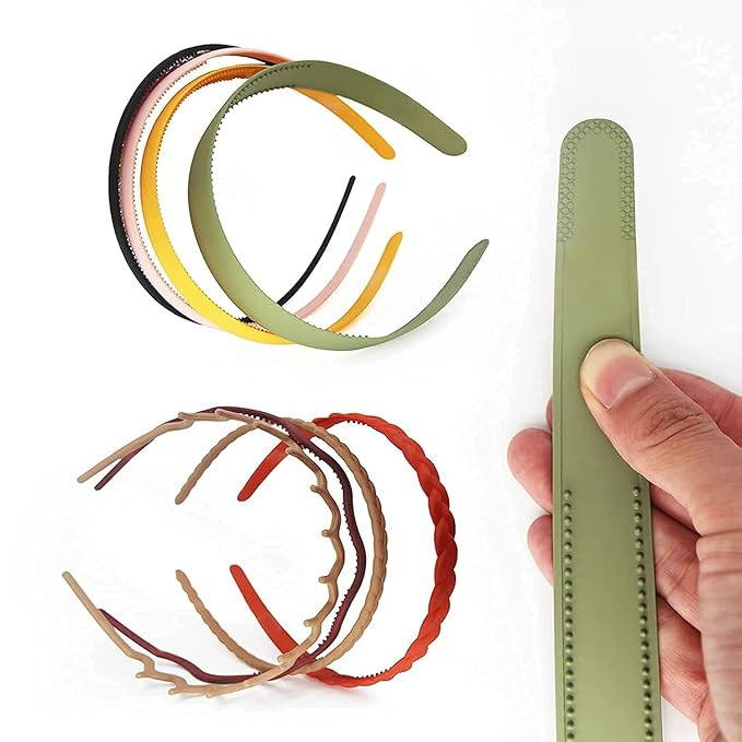 ANNACREATIONS 8 Pcs Fashion Plastic Elastic Hair Comb teeth Headband for Women and Girls - Multicolor