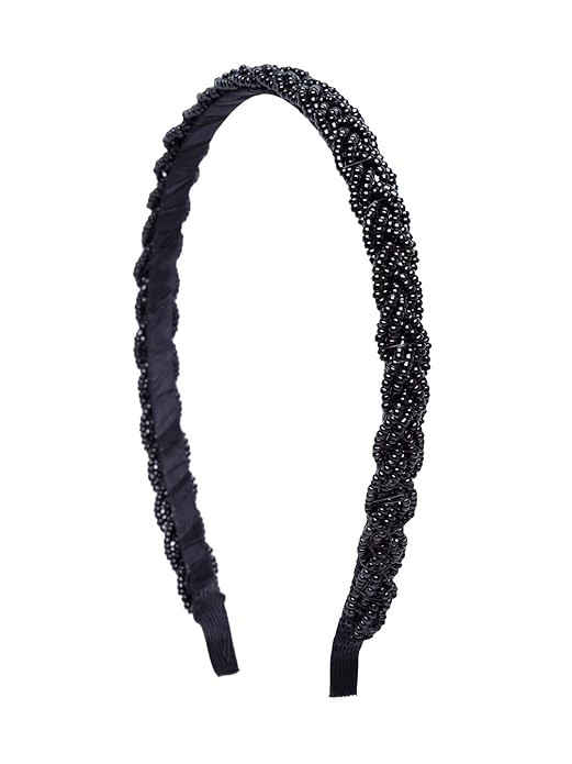 Vogue Hair Accessories New Limited Edition Metal Braid Beaded Fancy Party Wedding Hairband Headband Hair Accessories