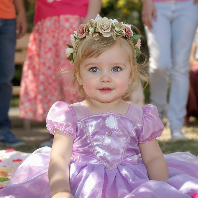 SNOWIE SOFT® 3Pcs Hair Bands for Baby Girls 0-24 Months,3-Design Nylon Turban Knotted Bow Baby Girl Hair Bands Flower Crowns,Soft High Elastic Headbands for Girl - Accessories