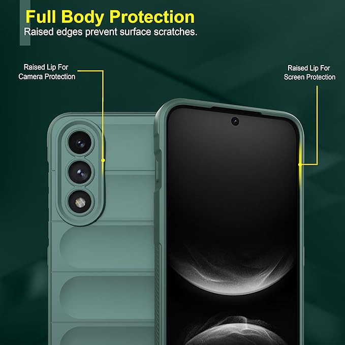 Zapcase Back Case Cover for OnePlus Nord 5 | Compatible for OnePlus Nord 5 Back Cover | Liquid Silicon Magic Case with Camera Protection | Dark Green