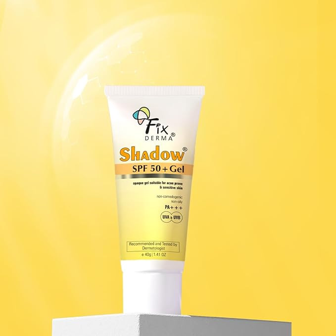 Fixderma Shadow Sunscreen SPF 50+ PA+++ Gel Broad Spectrum Sunscreen For UVA & UVB Protection | Unisex (40 g (Pack of 1), 50,All Skin Sun Protection Factor (SPF)