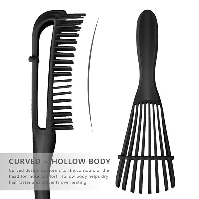 INSIME Detangler hair brush for curly hair comb for Women Men & Kids | Comb for curly wavy hair Pain Free hair detangling brush | Curl brush for hair styling Dry & Wet hair brush |