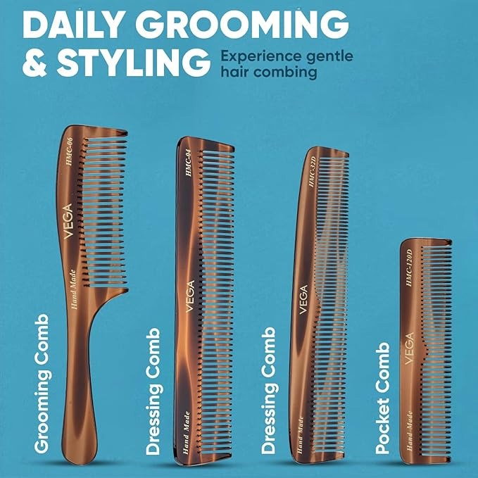 Vega Set of 4 Hand Made Comb