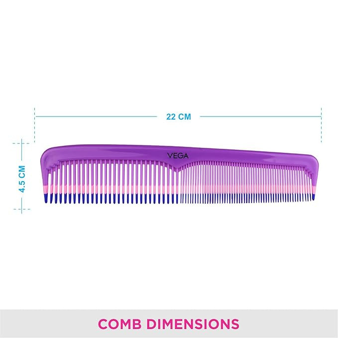 Vega Grooming Comb (India's No.1* Hair Comb Brand) For Men and Women, Large (1299)