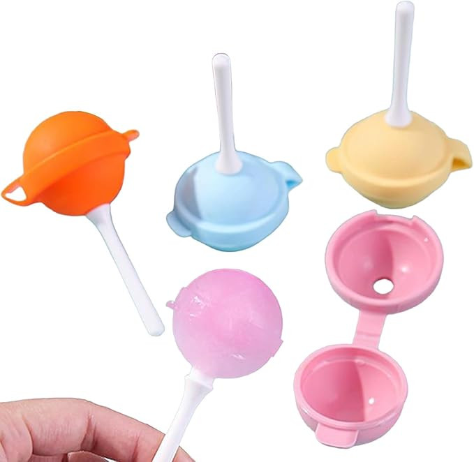 Ice Cube Mould Easy to Use DIY Easy Release Reusable Silicone Popsicle Mould Multicolor (3 pcs)