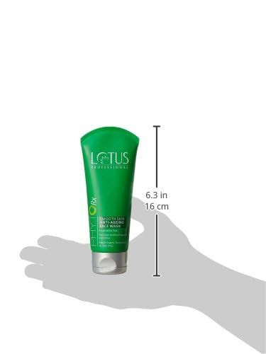 Lotus Professional PhytoRx Smooth Skin Anti-Ageing Face Wash | Age-Defying Cleansing Gel| For Women & Men | Brightens Skin & Reduces Signs of Ageing | Hydrating & Non-Drying | Paraben & Preservative Free | Suitable For All Skin Types| 80g