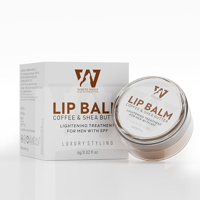 White Wolf Coffee & Shea Lip Balm with SPF, Hydrating Formula, 6g