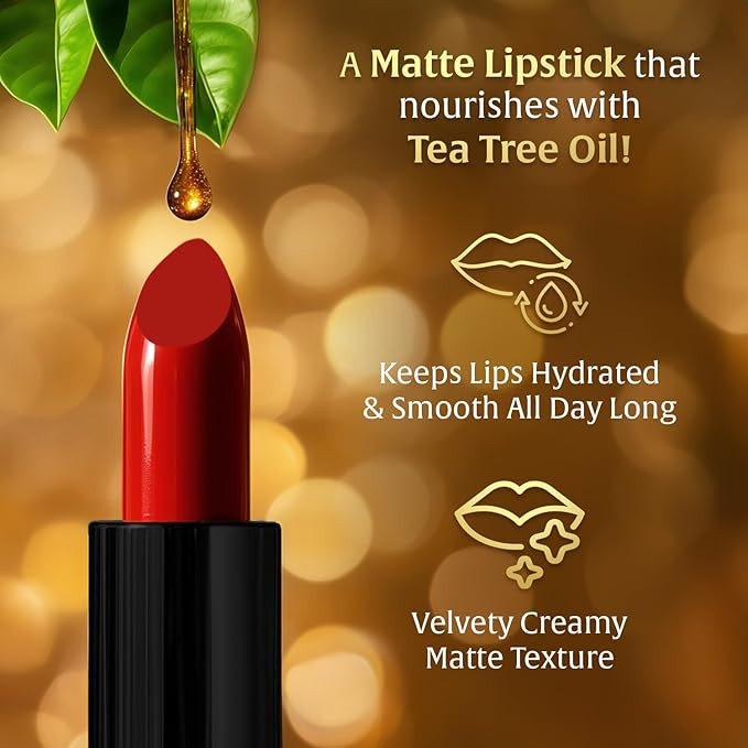 FACESCANADA Comfy Matte Velvet Touch Lipstick - Toffee Drizzle 08, 4.2g | Velvety Matte Finish | 8HR Longstay | Intense Colour | Hydrating Lips | Smooth Application