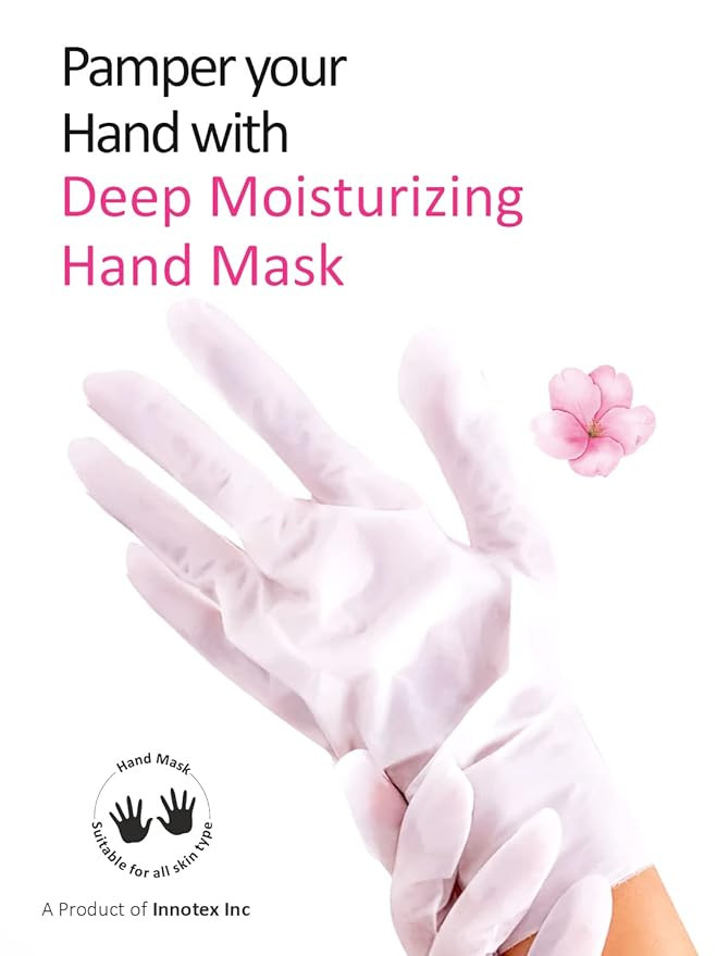 Masking Hand Hydration Gloves for Deep Moisturising, Brightening, Remove dull, dry skin, Softens nails and cuticles, Spa at Home, Hand Mask for Soft and Silky Hands 20g (pack of 1)