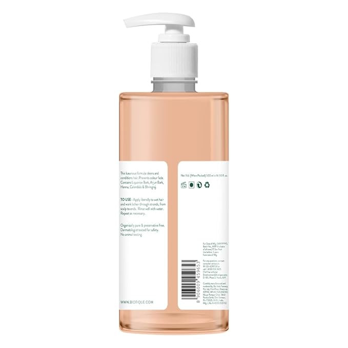 Biotique Fresh Henna Color Protect Shampoo & Conditioner For Color Treated Hair, 500 ml