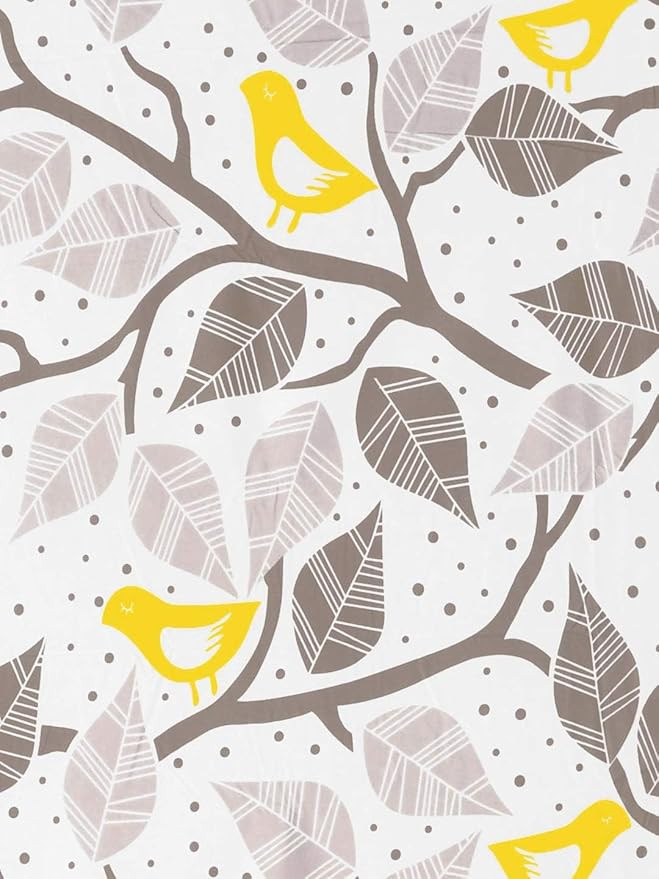 Huesland by Ahmedabad Cotton 144 TC Pillow Cover Set of 2 - Grey & Yellow