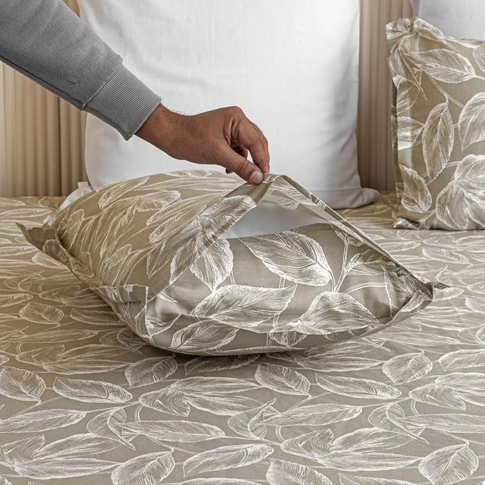 HOMEMONDE 210 TC Premium Cotton Print Pillow Covers | Standard Size Pillow Cases | Only 2 Pieces Pillow Covers (Tana, 20 x 26 Inches)