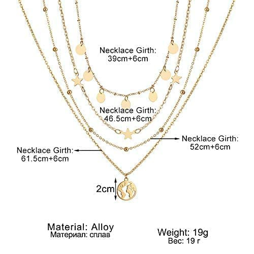 YouBella Jewellery for Women Stylish Pendant Necklace for Women & Girls (Gold)