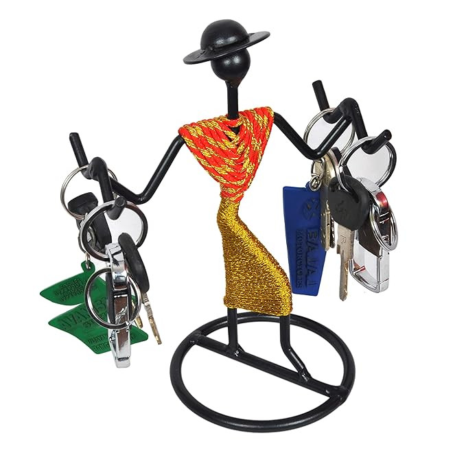 D&V Engineering Unique Key Stand/Key Holder/Table top Key Holder/Key Organizer/Key Stand for Home Decor/showpiece for Living Room Decor (Multi Color)