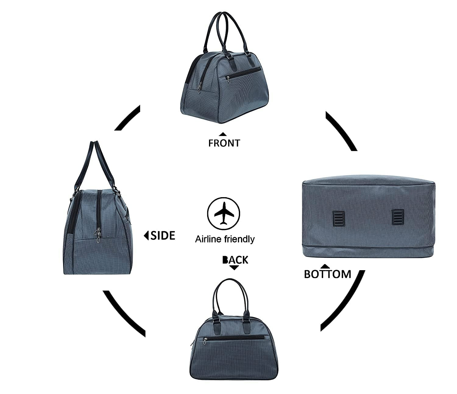 Dealsure Canvas Duffle Travel Bag for Men and Women, Luggage Travelling Bags for Women, Stylish Duffel Cabin Size Air Bag (Blue), Travel Tote