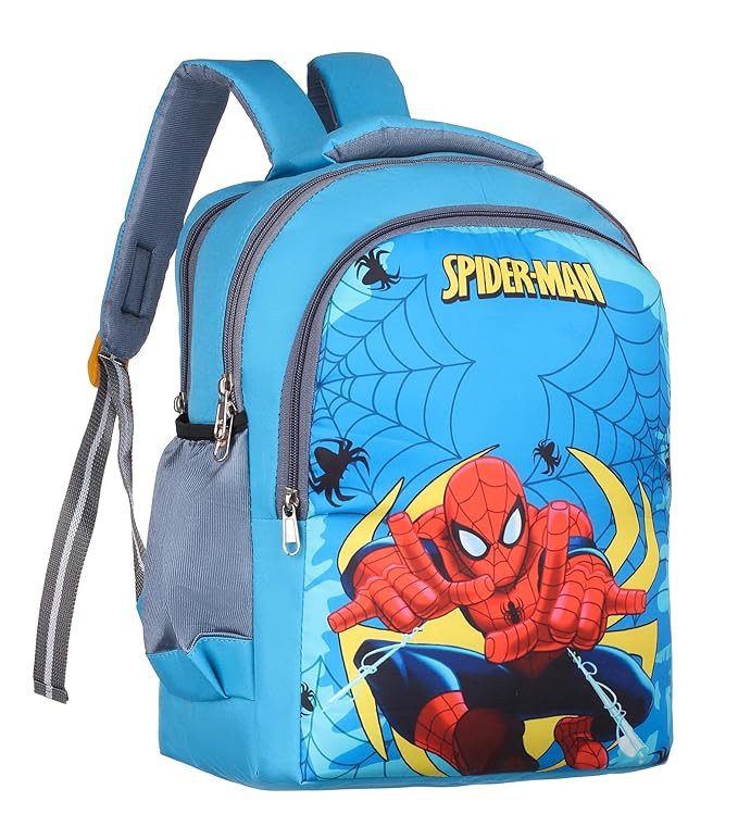 Spiderman Backpack for Kids Sturdy and Water-Resistant, Cartoon Design Ideal Backpack for 6-13 Year