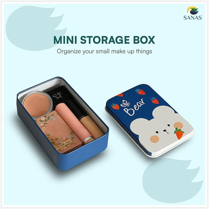 Sanas Tin Container 6Pc Gift boxes Unicorn Box Storage Container Small Storage Box Storage boxes For Kids Birthday Tin Boxes Multipurpose Storage Box l