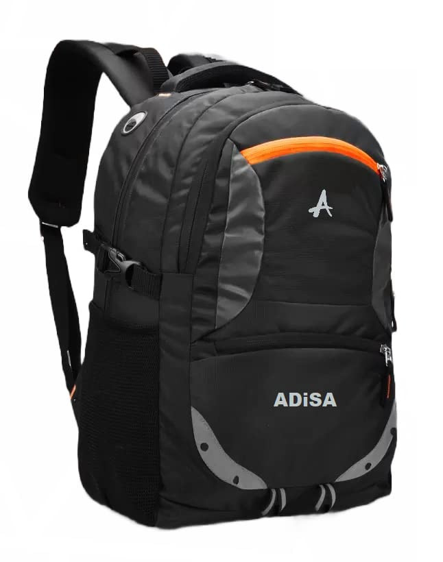 ADISA 32L large laptop backpack office bag college travel back pack with rain cover