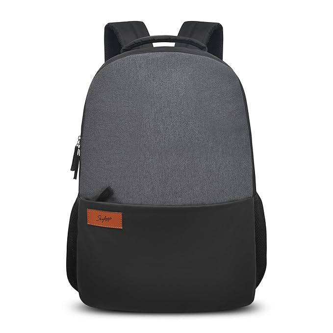 Skybags Evo 3 Compartment Laptop Backpack Black & Grey, 18 Liter