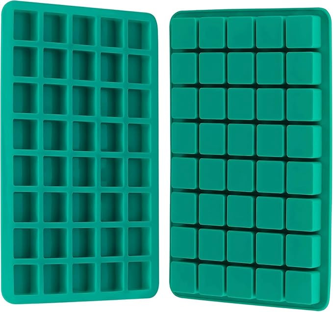 MoldBerry 40 Cavities Square Silicone Molds, Mini Cubes Silicone Mold for Chocolate, Hard Candy, Ice Cubes, Gummy, Chocolate, barfi, mithai, Toffee, Moulds (Pack of 1)