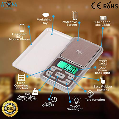 ATOM Selves-MH 200 GM Digital Pocket Scale