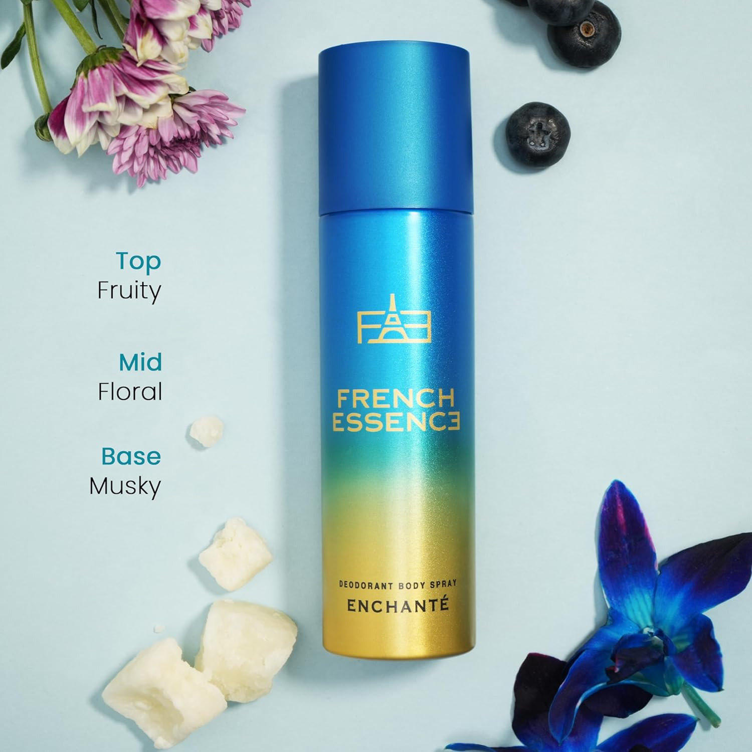 FRENCH ESSENCE Deo And Perfume Gift Set For Women - Perfume 60Ml & Deodorant 120Ml | Deodorant Combo | Premium Gift for Wife & Girl Friend (Enchante)