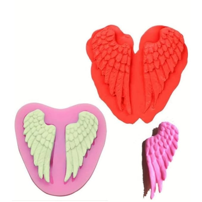 Angel Wings Silicone Mould Chocolate Cake Jelly Ice Silicone Fondant Mold Mould Baking Accessories Kitchen DIY Chocolates Tools by TheBigThumb