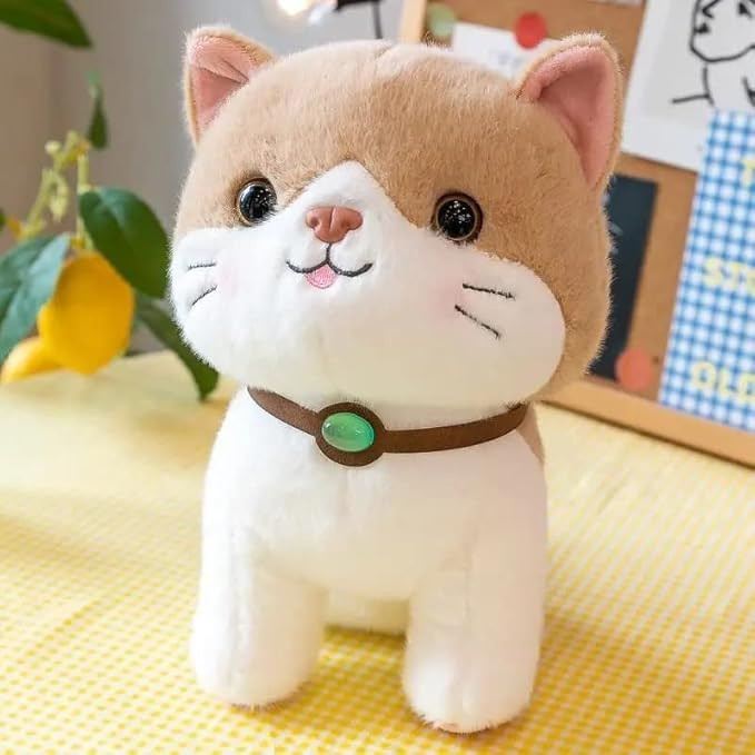 SCOOBA Super Soft Random Color Adorable cat Stuffed Toy Pack of 1 25cm Will be Send