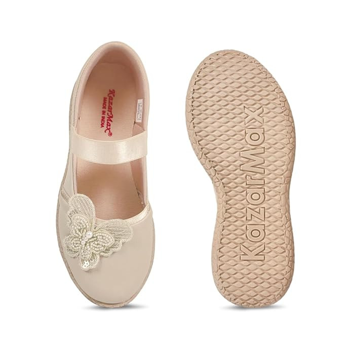 KazarMax Kids Girls Floral Ballet Flat Ballerina