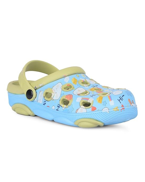 Liberty Lucy&Luke LPMXT-820 Casual Clogs for Kids - Pink, Sky Blue & Sea Green | Slip-On Comfort, Comfortable, Breathable and Lightweight | Ideal for All-Day Wear | Suitable for Indoors/Outdoors