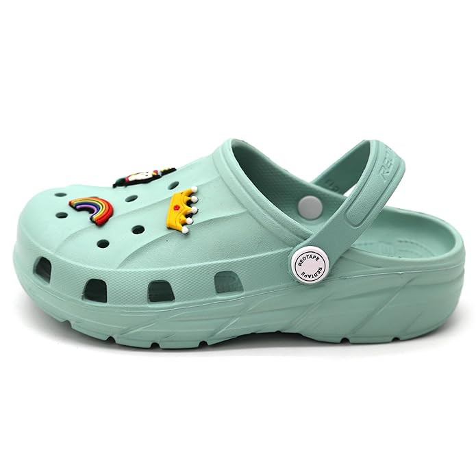 Red Tape Kids Buckle Clogs