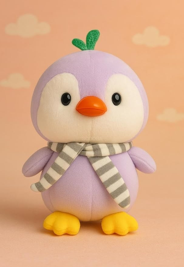 LOVEY DOVEY – Penguin with Scarf 20cm Soft Toy Plush Toy | Stuffed Animal | Ultra Soft, Huggable & Cuddly Gift for Kids, Girls, Boys | Perfect for Birthday, Valentine’s Day