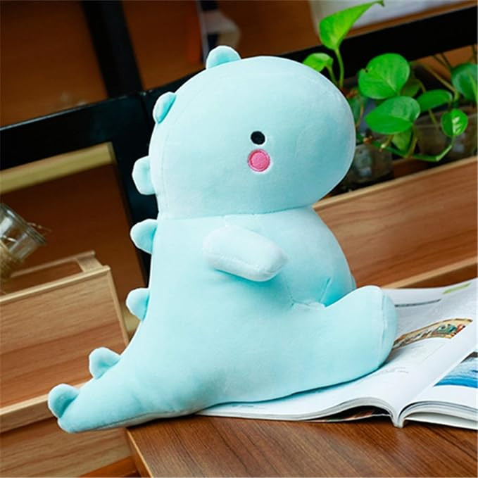 Cute Dinosaur Plush Toys, Fat Dinosaur Stuffed Animals Toys Dolls, Soft Plush Stuffed Dino Plushie, Birthday Gifts for Kids Girl Boys (Blue 30 CM)