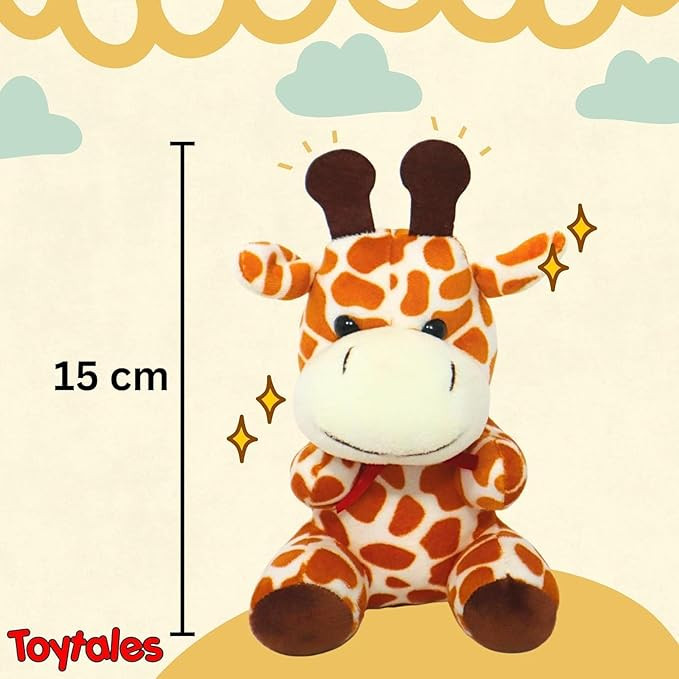 TOYTALES Plush Soft Toy Combo – Cute Puppy Dog & Jack Giraffe Stuffed Animals for Kids | Huggable Cuddly Toys for Boys & Girls | Baby Gifts, Toddler Toys, Birthday Present (Pack of 2)