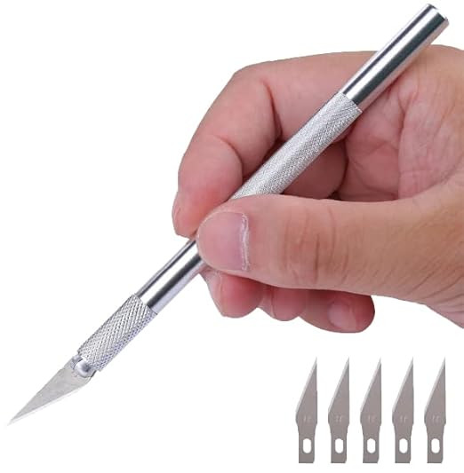 ApTechDeals WLXY Precision Pen Knife with 5 Blades Interchangeable Sharp Blades