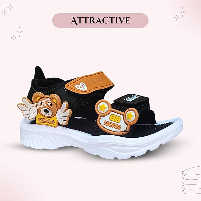 Bear Kids Sandals, Attractive Colors And soft Sole, welcro Closure (Age 1 to 6 Years)