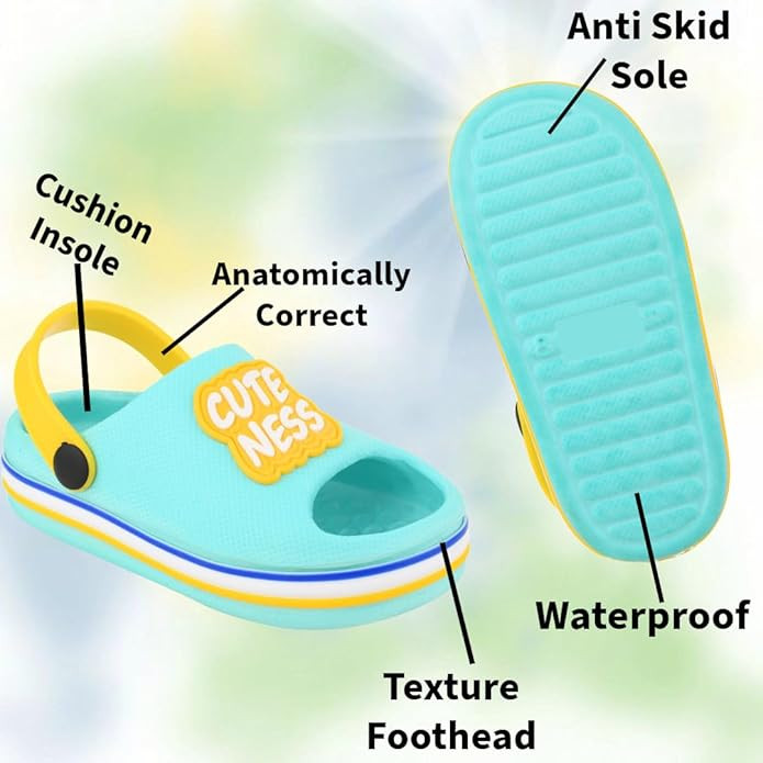 ONFEET Kids Sandal for Dailyuse, Kids Stylish CuteNess Eva Flip Flop for Indoor Outdoor Use