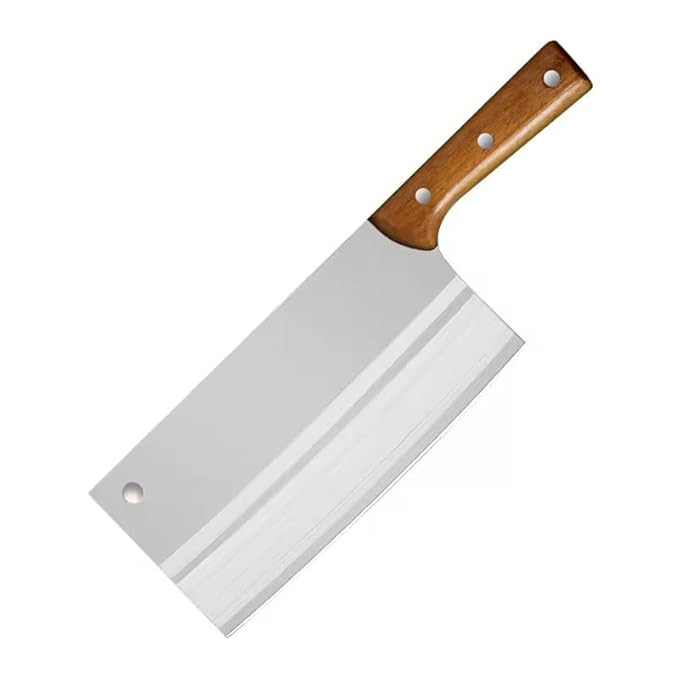 Wizbiz 7 Inch Blade Meat Cleaver Knife for Kitchen Heavy Duty Meat Knife Butcher Cleaver Chopper for Cutting Mutton Chicken Bones Vegetable Kitchen Cutting Tool