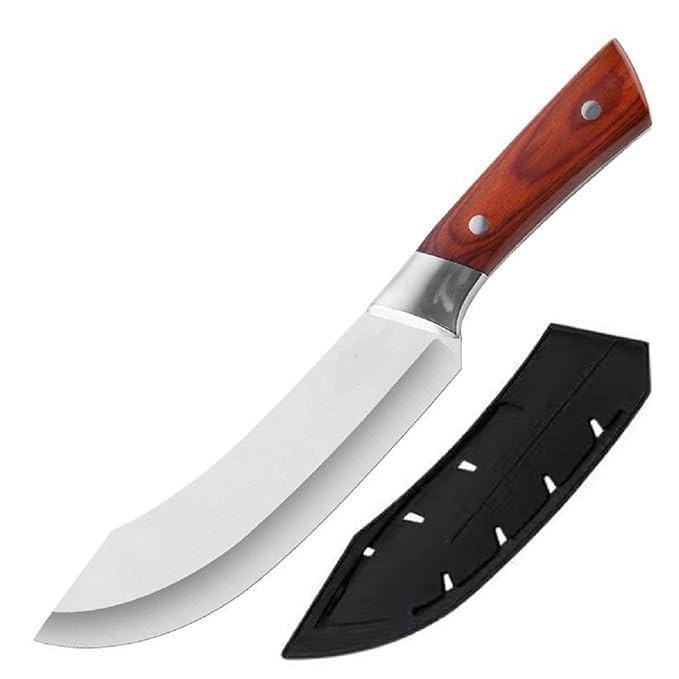 Premium Stainless Steel Chef Knife with Ergonomic Anti Slip Handle Sharp Blade Kitchen Knife for Cutting, Slicing Fruits & Vegetables Knives for Home & Restaurant (NH001-D-1, Pack of 1)