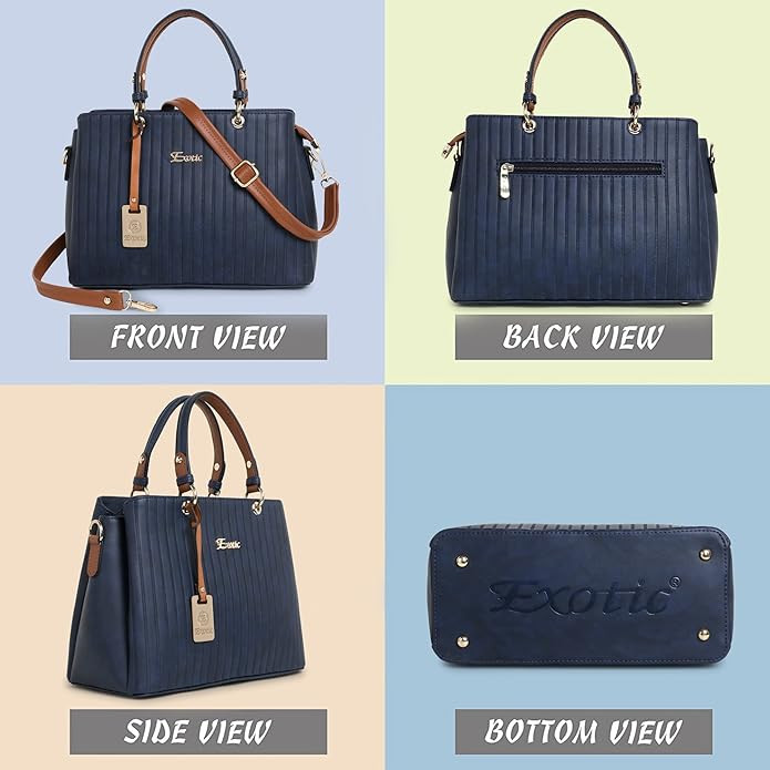 EXOTIC® Women's Striped Line Handbag for Women| Ladies purse | Stylish Shoulder Bag | Gift for Women