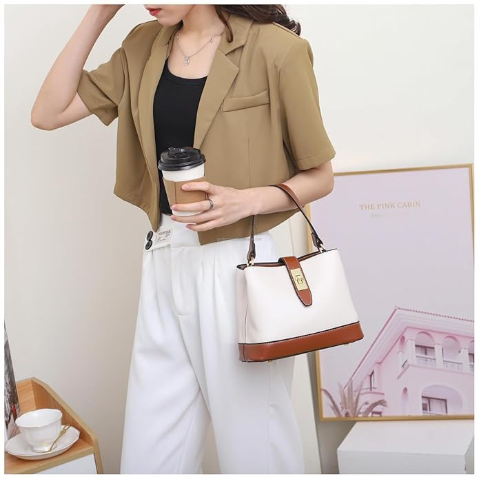 ADISA Women's Girls Bucket Cross Body Bag with Sling (SL5139)