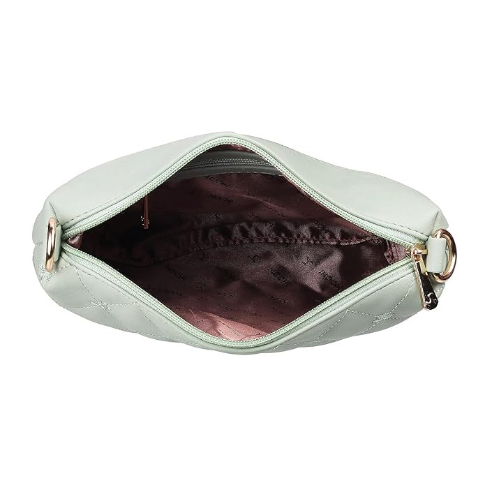 Mochi Women Lightgreen Zip Top Sling Bag (66-7354)