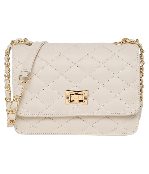 ADISA Women's Girls Quilted Cross Body Sling Bag (SL5059-NEW)