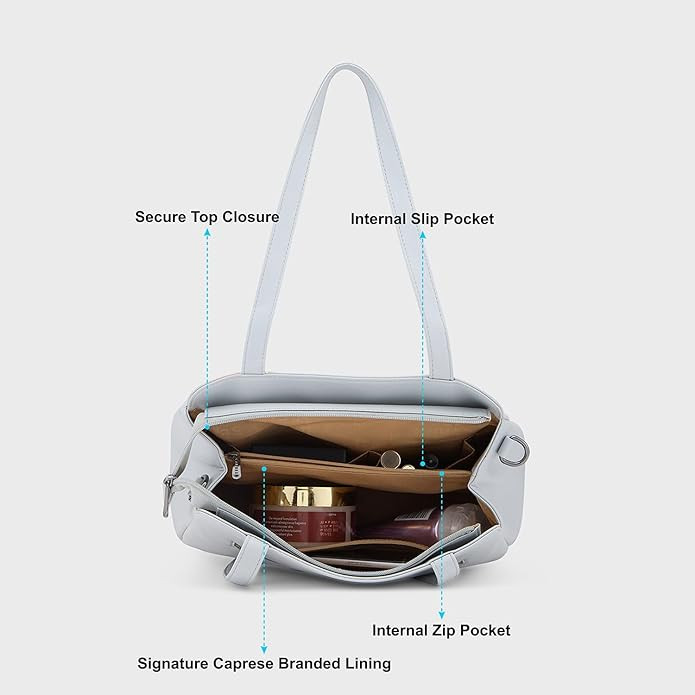 Caprese womens CHIA S Medium GREY Satchel